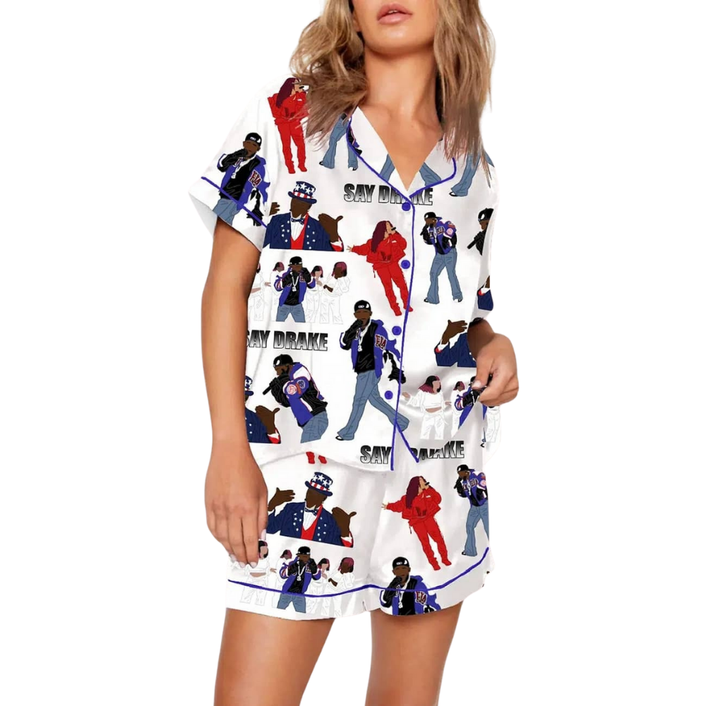 Kendrick Lamar KDot Halftime Show Inspired Pajama Set