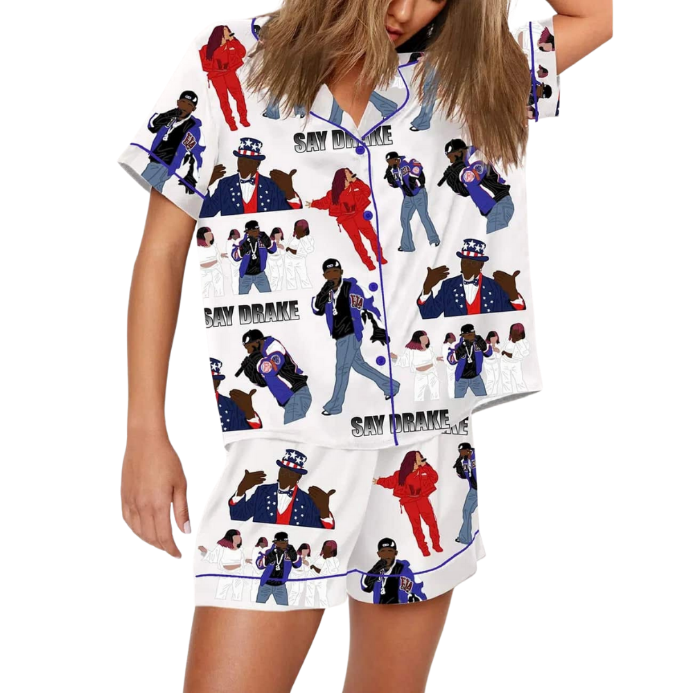 Kendrick Lamar KDot Halftime Show Inspired Pajama Set