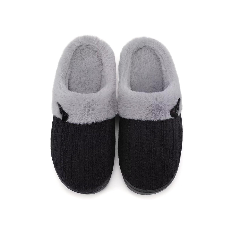 Slip On Fuzzy Memory Foam Slippers