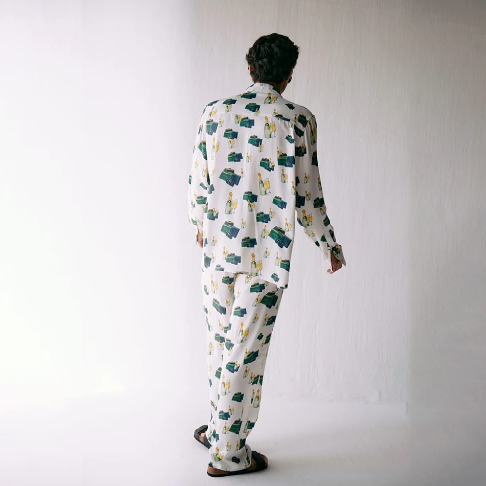 Leslie Bibb Kate Printed Pajamas Set