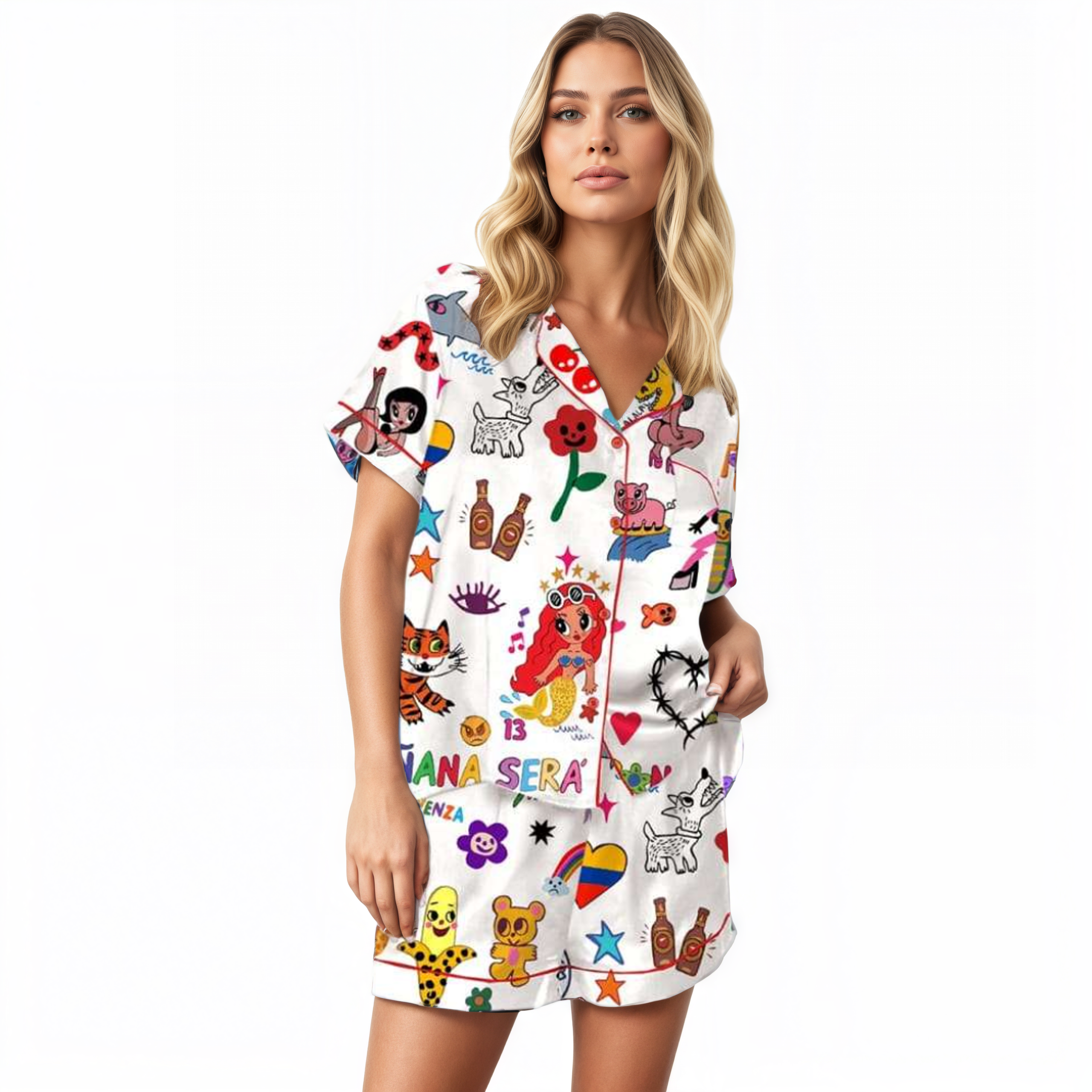 Manana Sera Bonito Themed Pajama Set