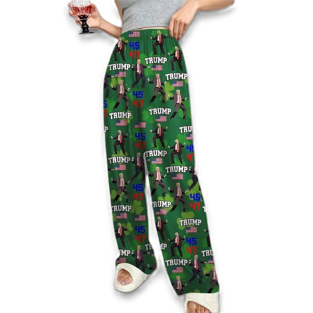 President Dancing Irish Theme Pajamas For St Patrick Day