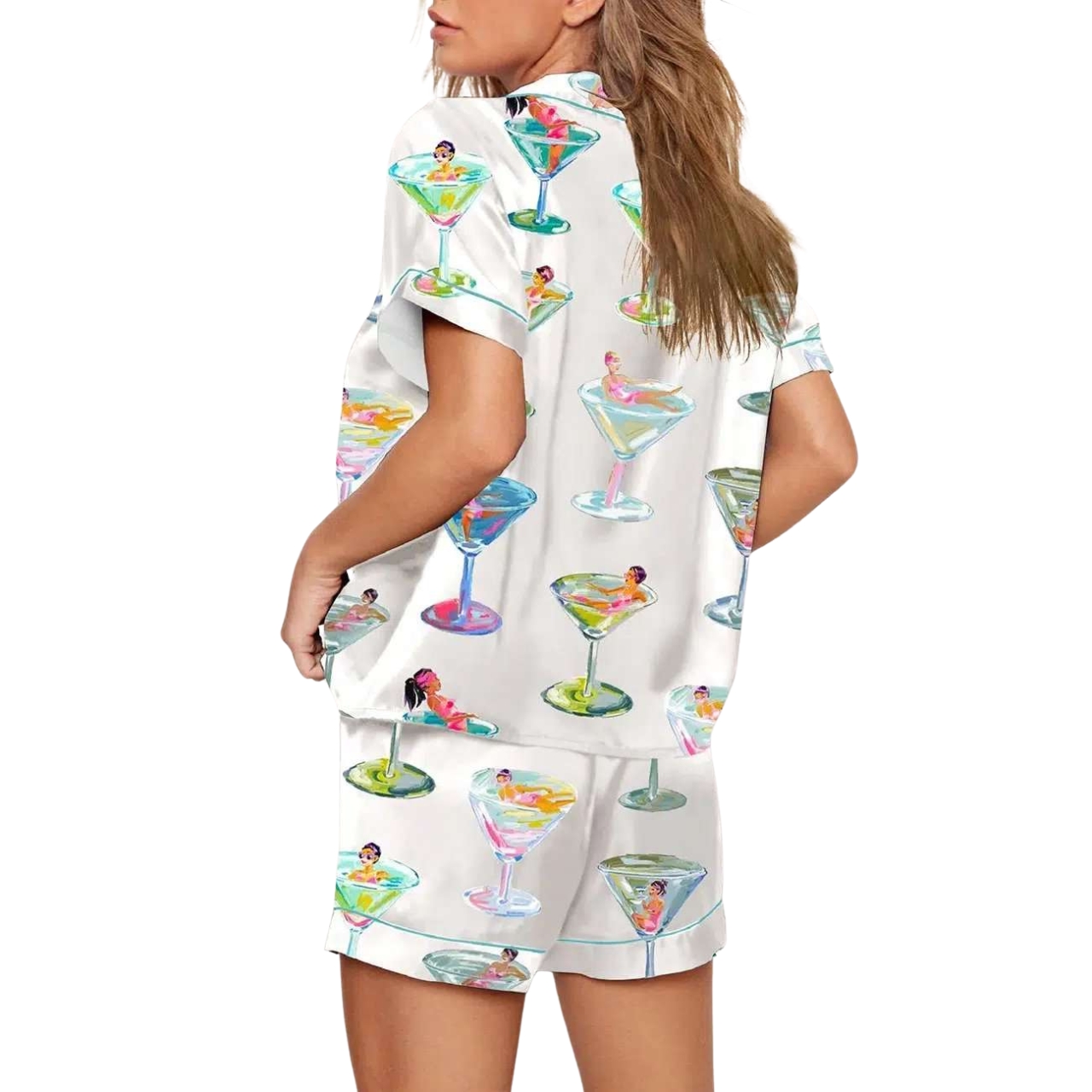 Glass Print Pajama Set