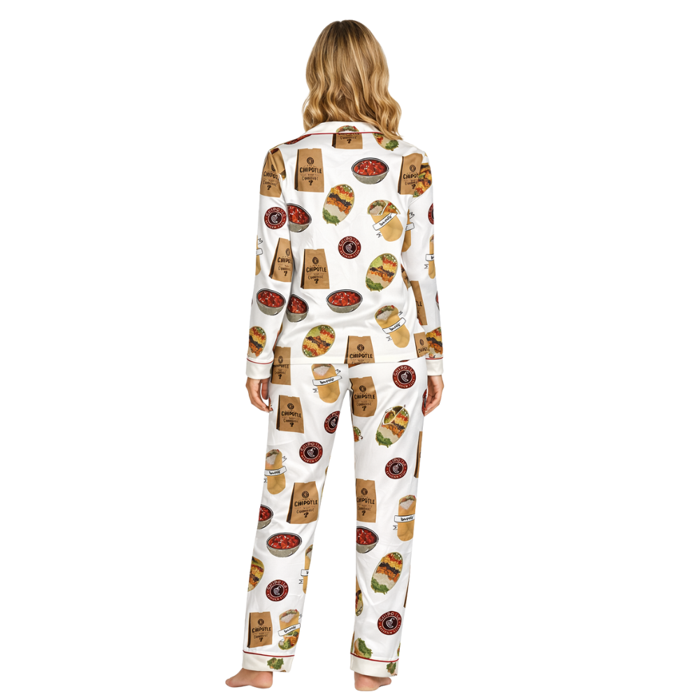 Burritos Bowls Mexican Grill Theme Pajama Set