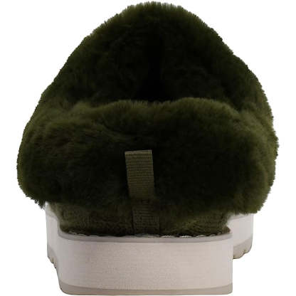 Cable Knit Memory Form Slipper With Rubber Sole