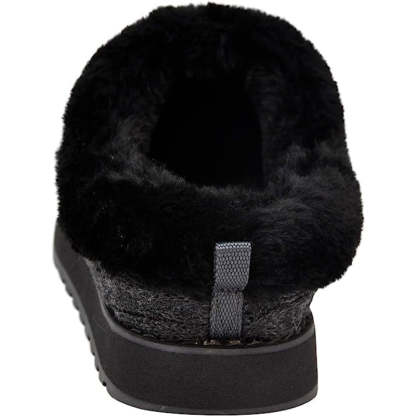 Cable Knit Memory Form Slipper With Rubber Sole