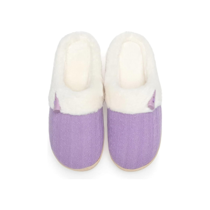 Slip On Fuzzy Memory Foam Slippers
