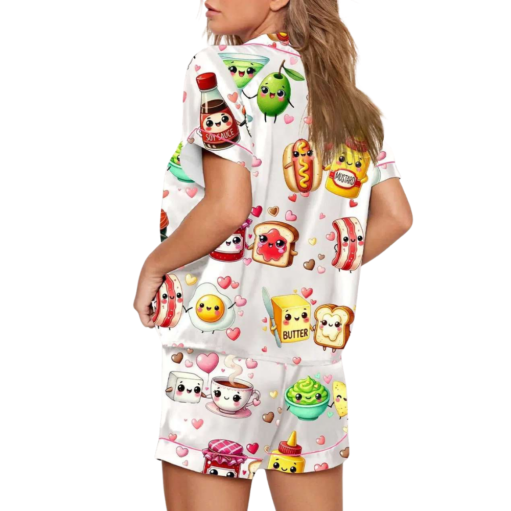 God Bless America Print Pajama Set