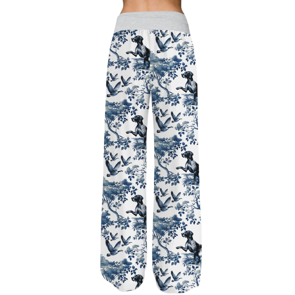 German Shorthaired Pointer Themed Wide Pants