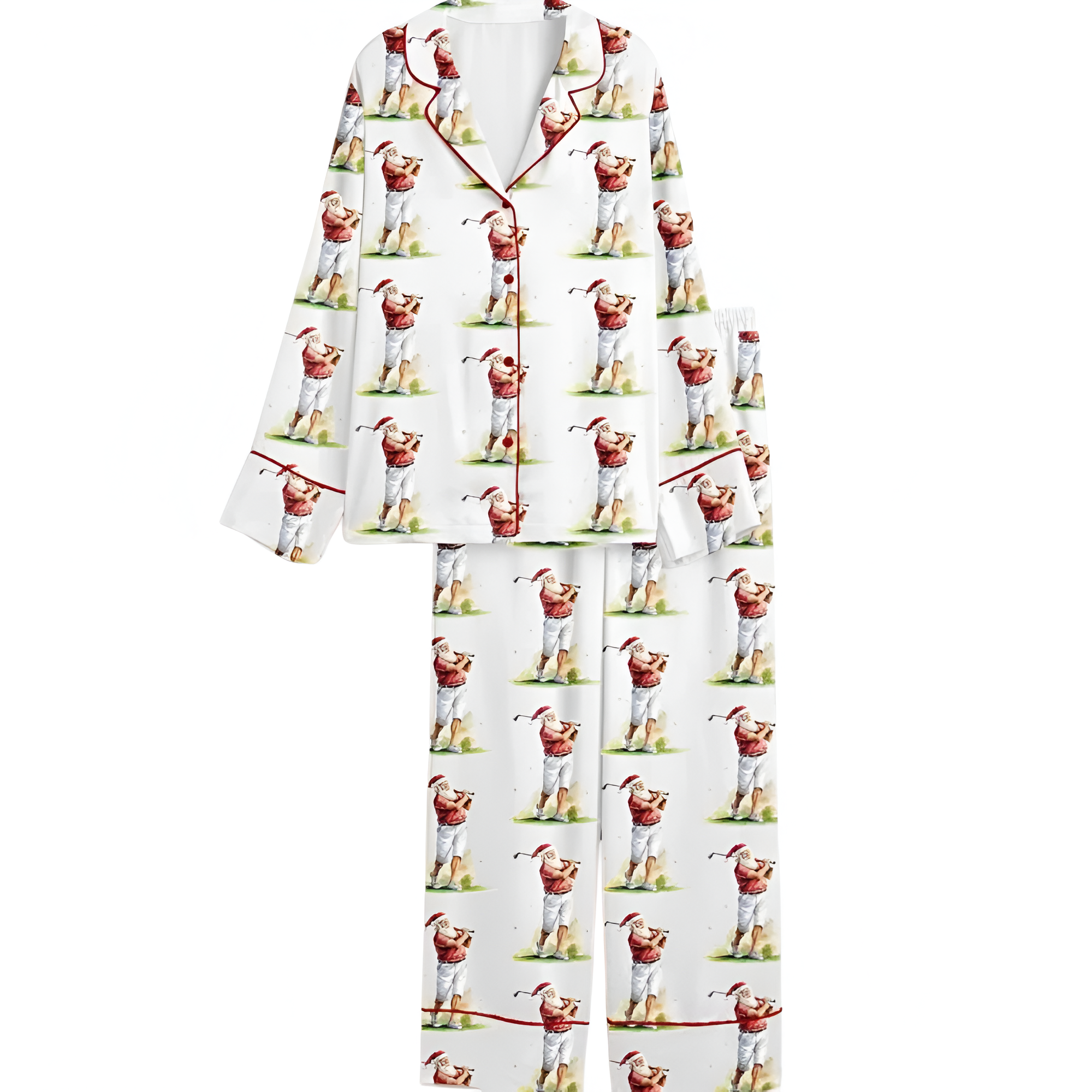 Santa Golfing Holiday Pajama Set