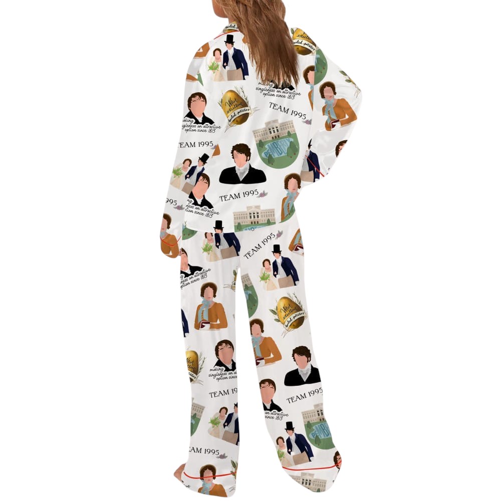 1995 Pride And Prejudice Silky Satin Pajama Set