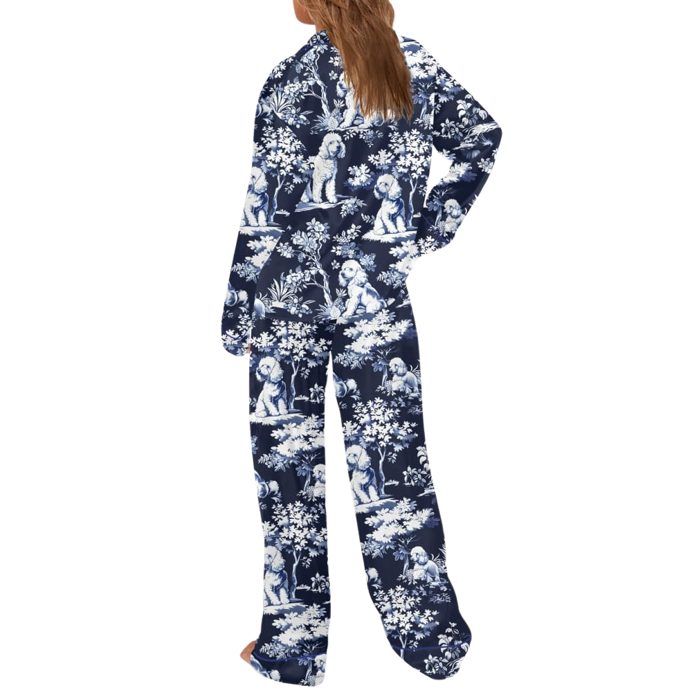 [Copy]Bernese Mountain Dog Themed Silky Satin Pajama Set