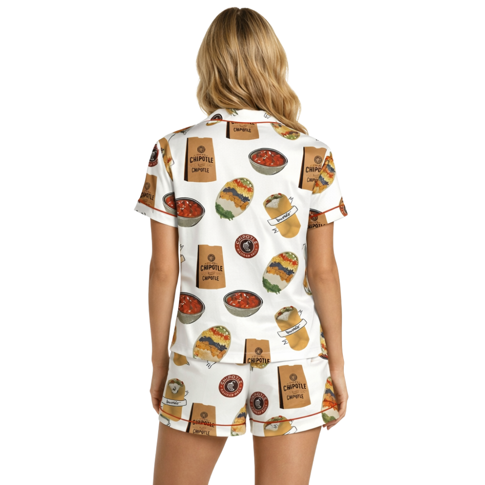 Burritos Bowls Mexican Grill Theme Pajama Set