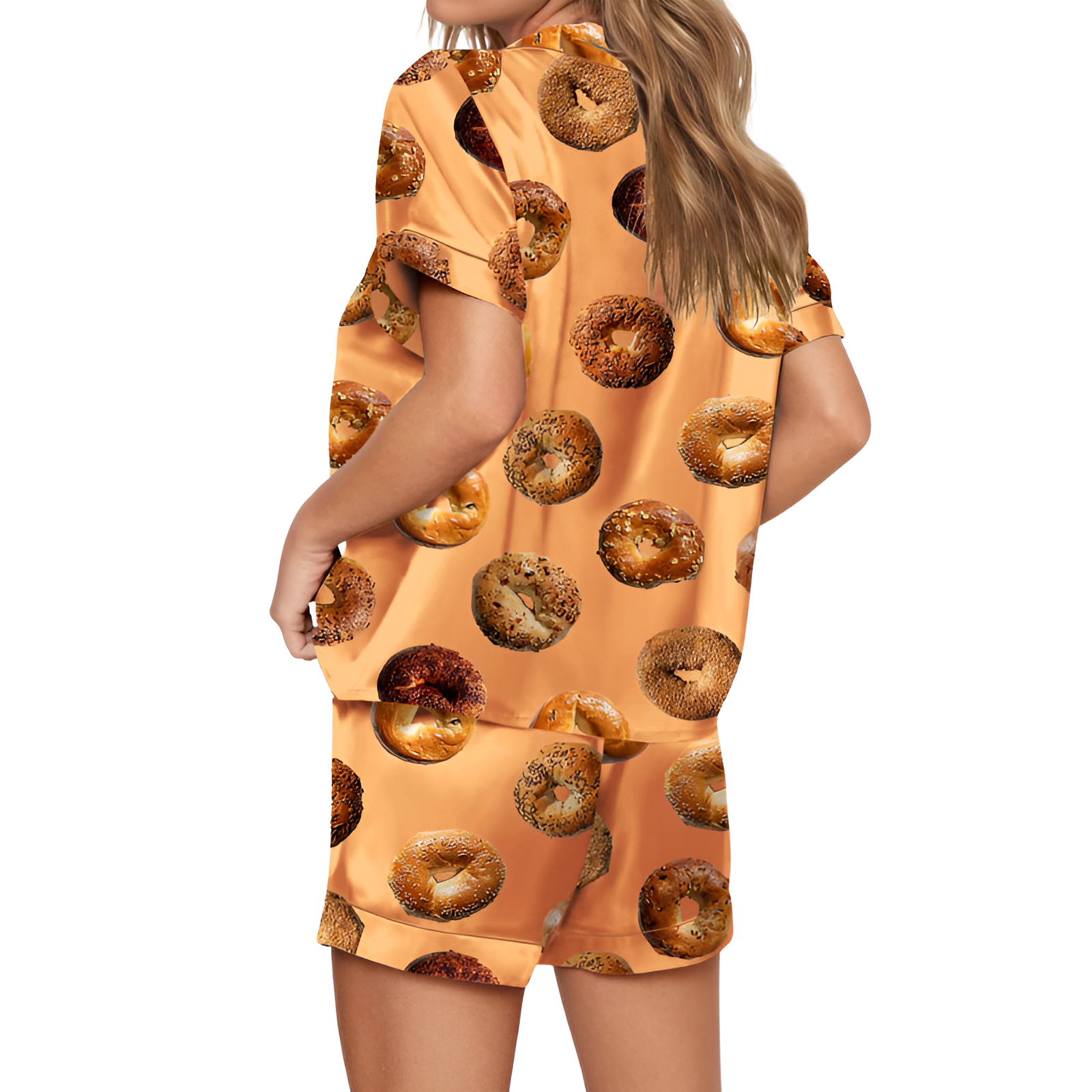 Bagel Satin Pajama Set