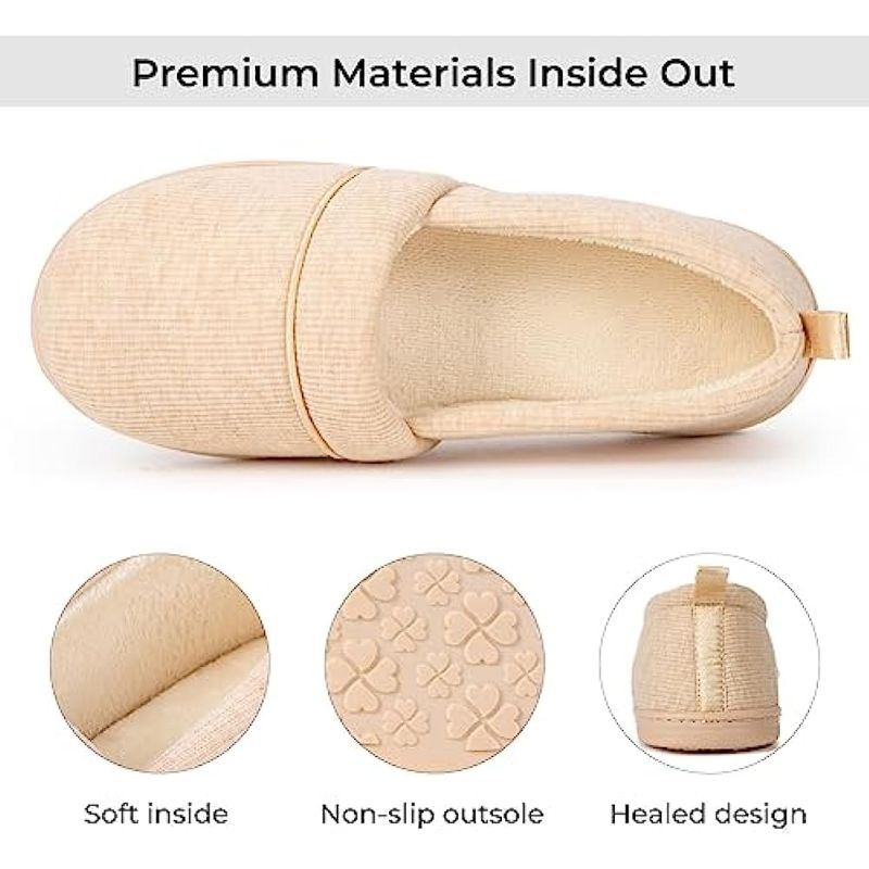 Classic Design Memory Foam Loafer Slippers