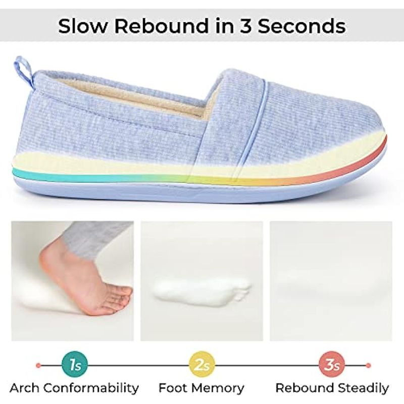 Classic Design Memory Foam Loafer Slippers