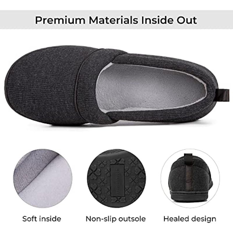 Classic Design Memory Foam Loafer Slippers