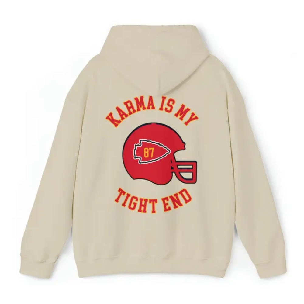 Taylor and Kelce, Karma is My Tight End Sweatshirt, In My Red Era Hoodie