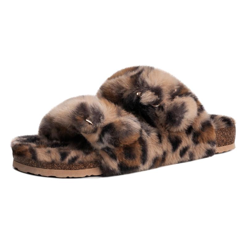 Casual Fuzzy Slip On House Slippers For Women 