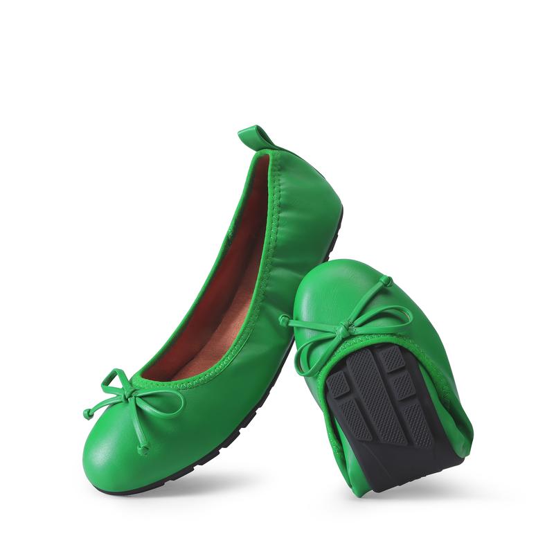 Flexible Foldable Ballet Flats with Elastic Band for Travel Wear