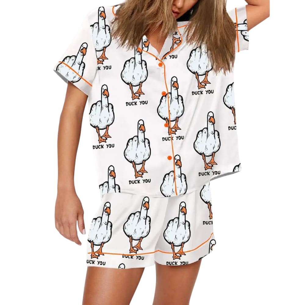 Duck Printed Pajama Set