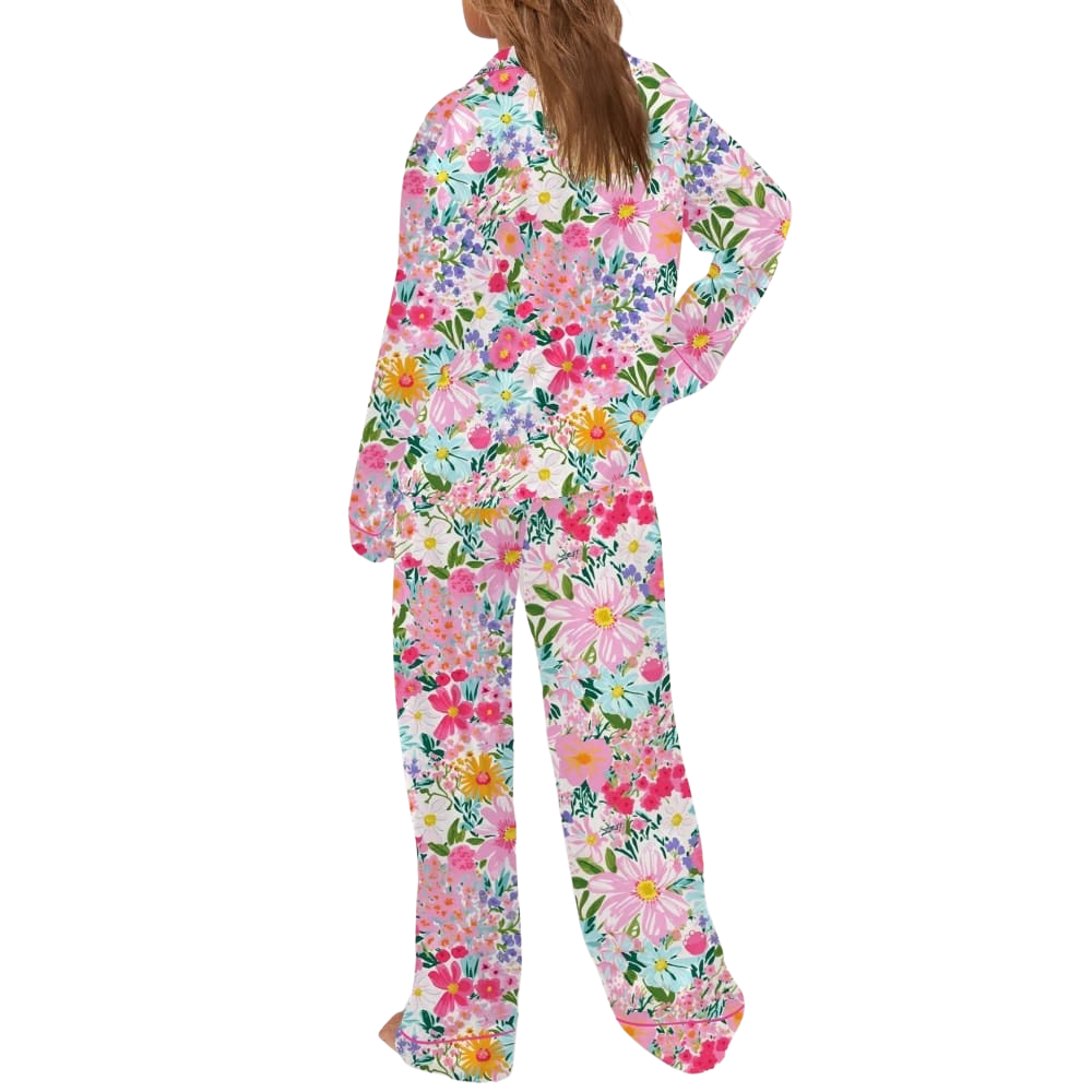 Floral Botanical Pajama Set With Prints