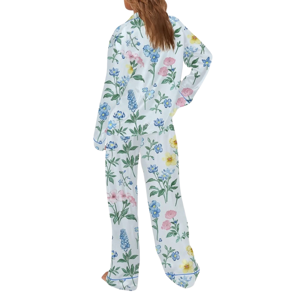 Floral Botanical Pajama Set With Prints