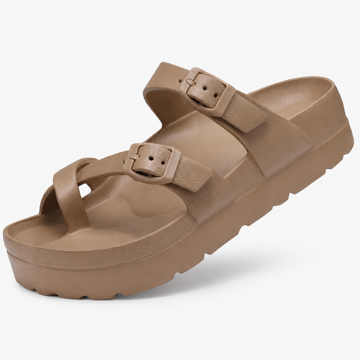 Casual Beach Platform Rubber Slides Sandals For Women