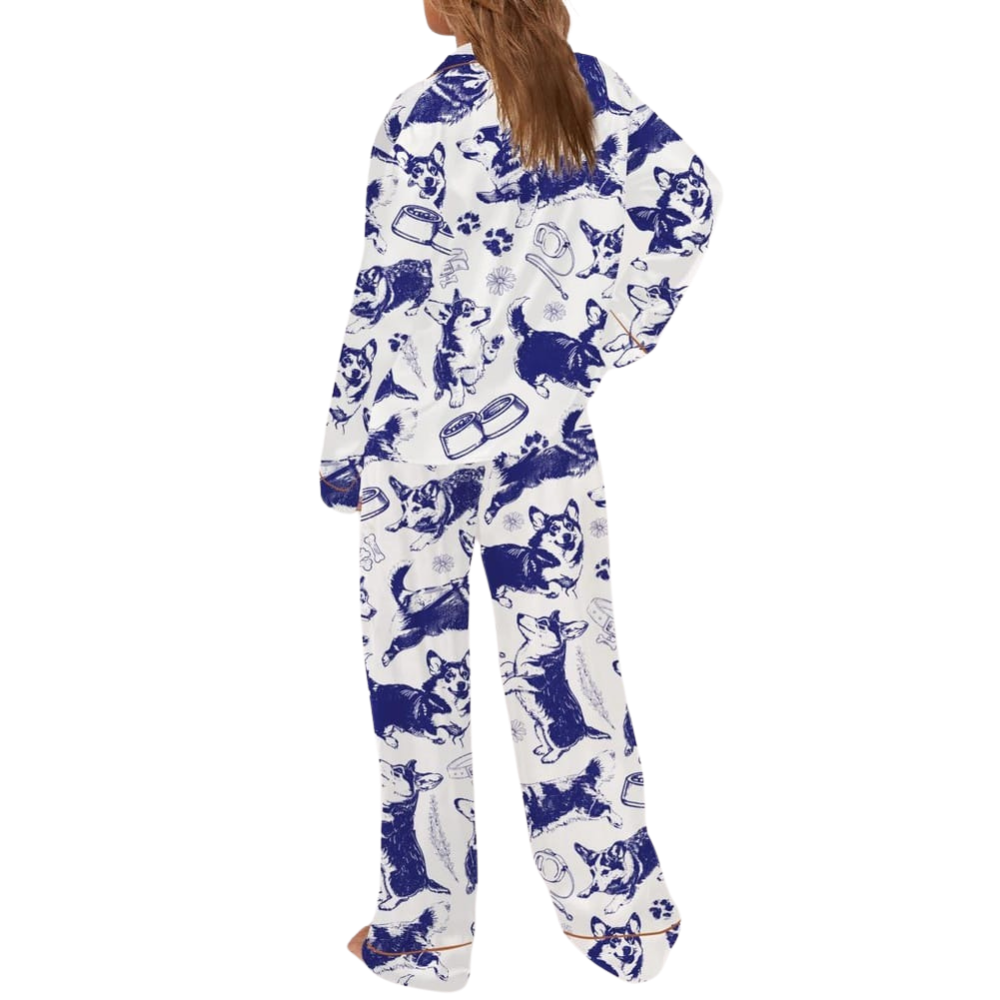 Soft Corgi Themed Pajama Set