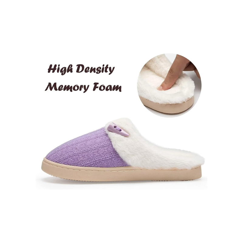 Slip On Fuzzy Memory Foam Slippers