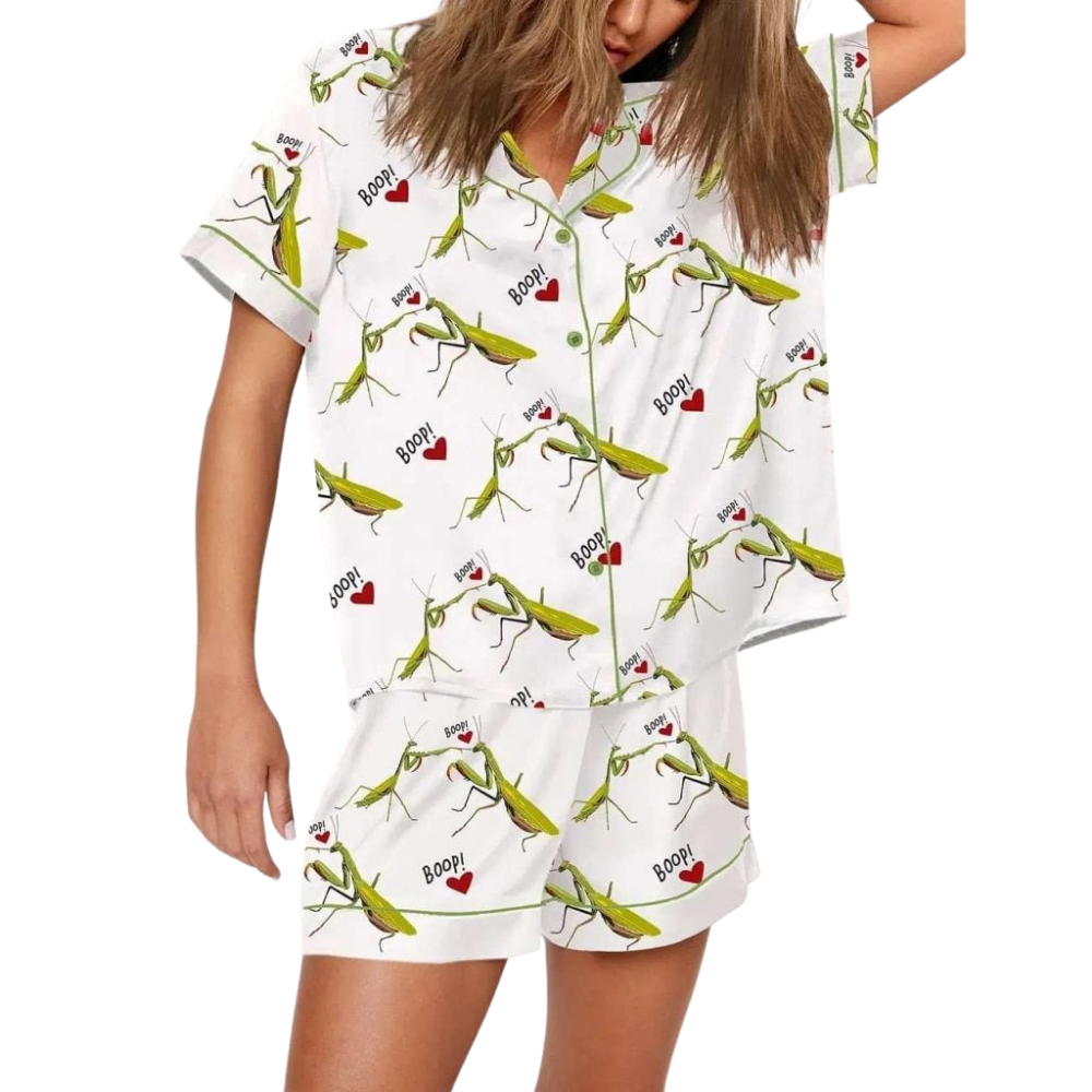 Funny Valentine Boop Printed Pajama Set