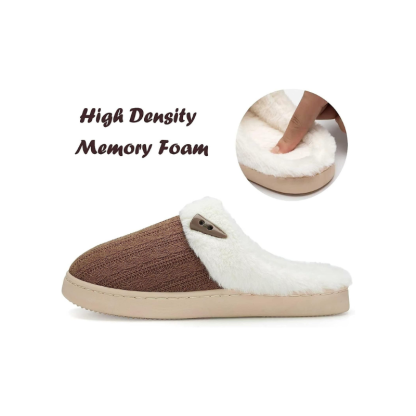Slip On Fuzzy Memory Foam Slippers