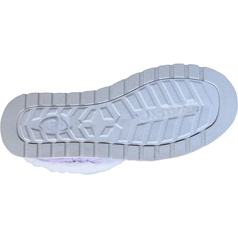 Cable Knit Memory Form Slipper With Rubber Sole