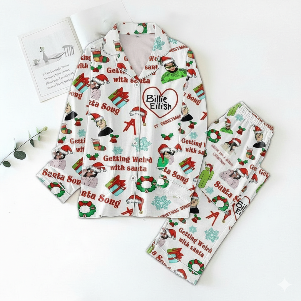 Billie Eilish Christmas Pajama Set