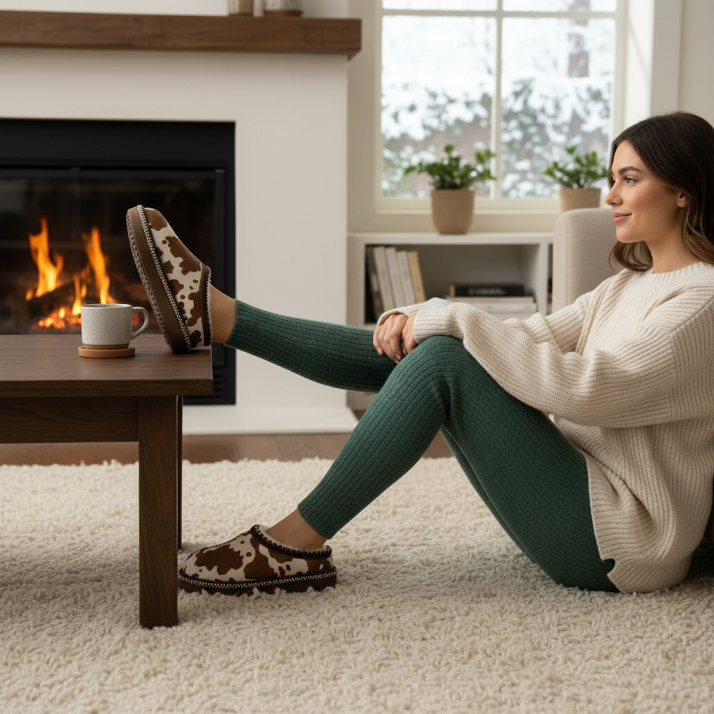 Georgina Pattern Slip On Slipper