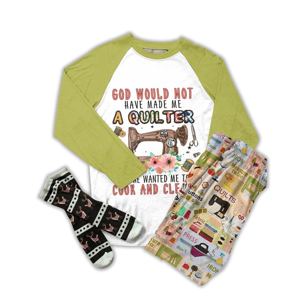 Quilting Tools Graphic Lounge Pajama Set