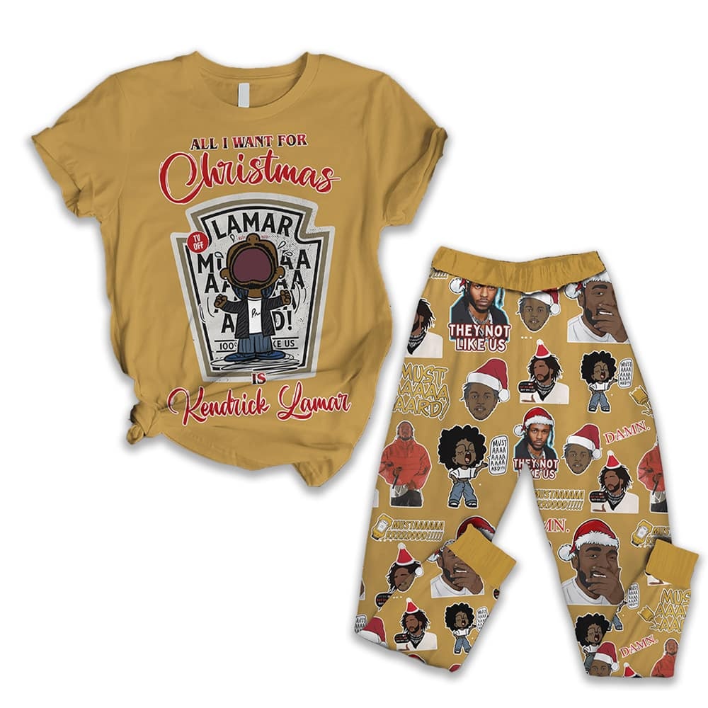 Kendrick Lamar Christmas Pajama Set