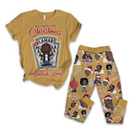 Kendrick Lamar Christmas Pajama Set