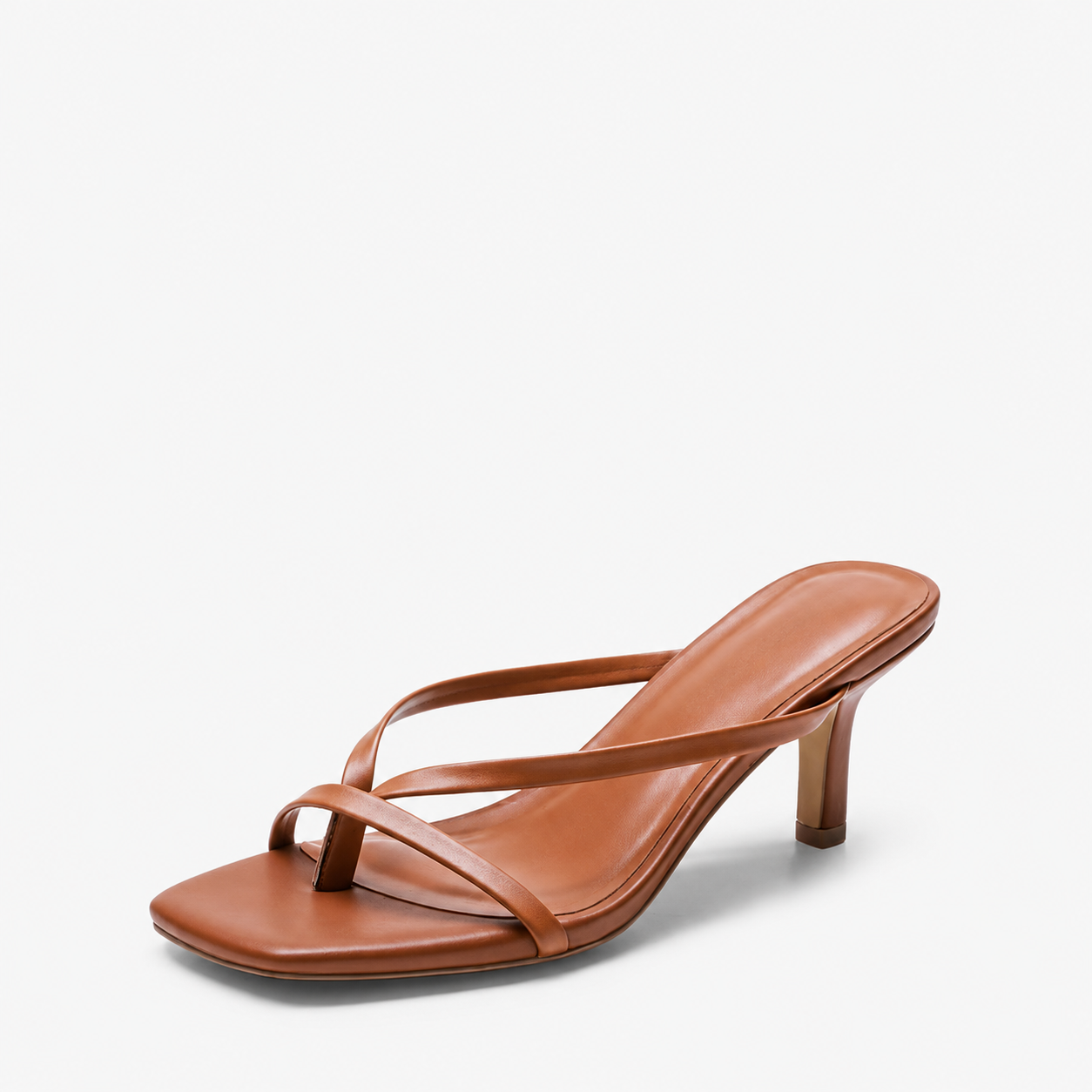 Square Front Slip On Sandals with Cushioned Design for Casual Wear for Women