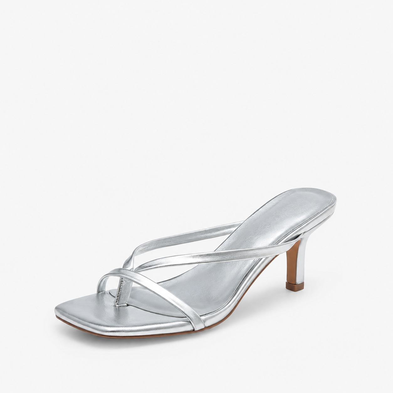 Square Front Slip On Sandals with Cushioned Design for Casual Wear for Women
