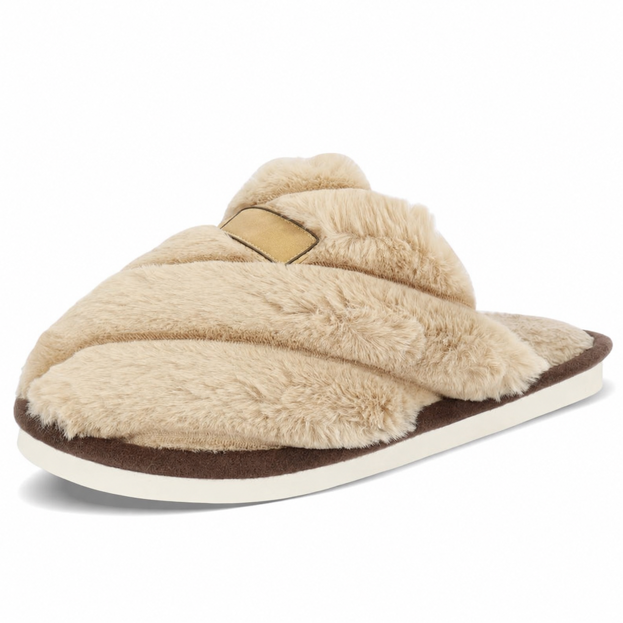 Thick Sole Indoor Outdoor Fur Slippers For Women