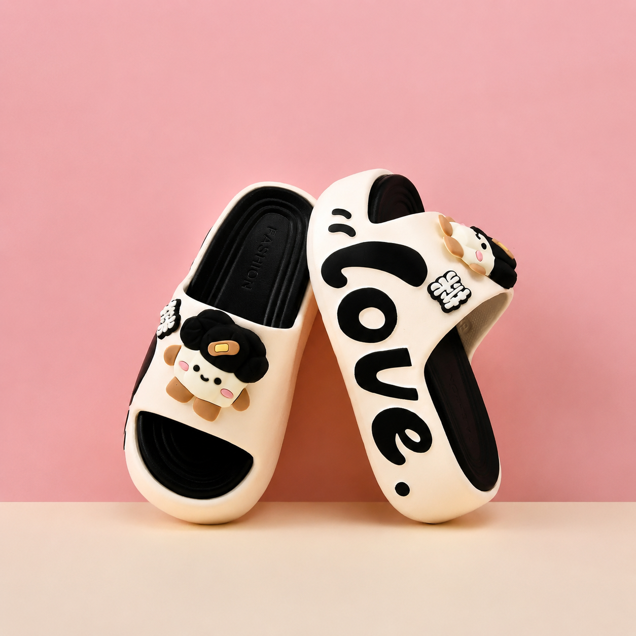 Casual Summer Cartoon Print Eva Slippers For Women
