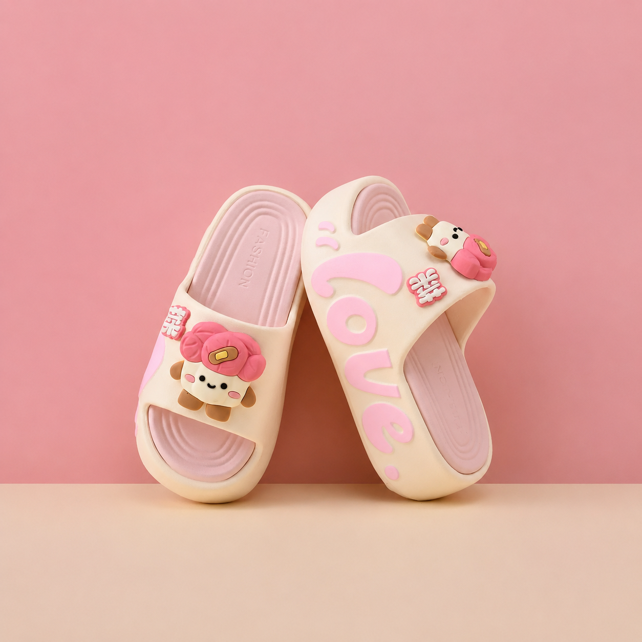 Casual Summer Cartoon Print Eva Slippers For Women