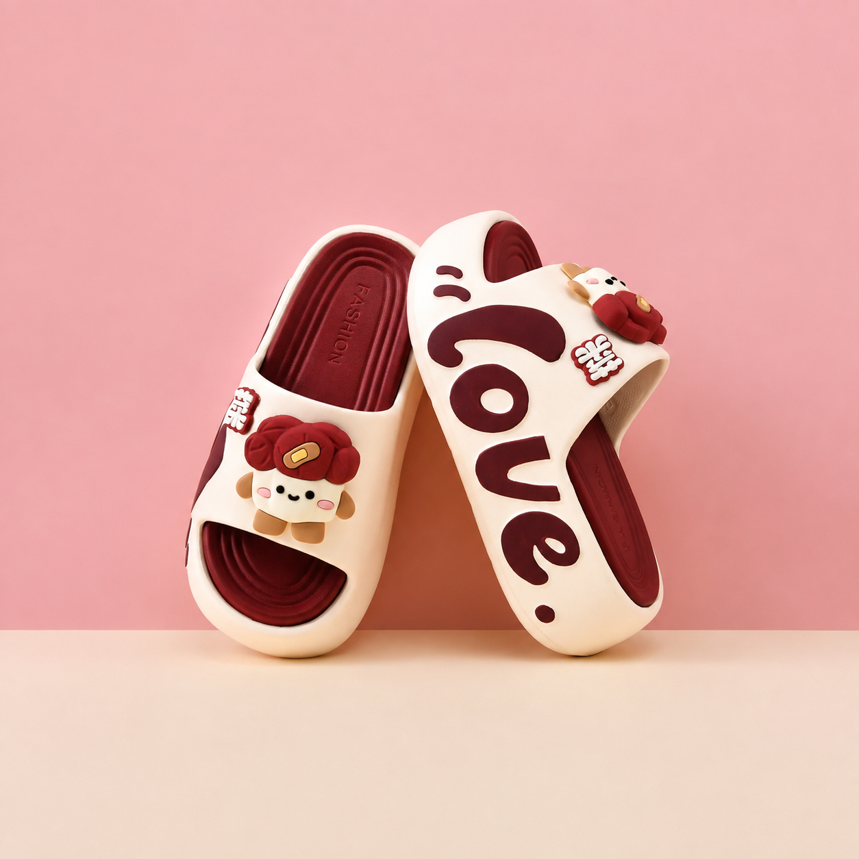 Casual Summer Cartoon Print Eva Slippers For Women