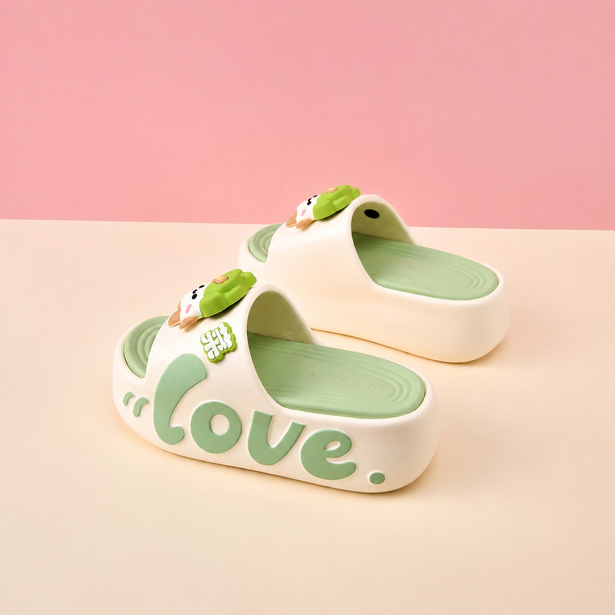 Casual Summer Cartoon Print Eva Slippers For Women
