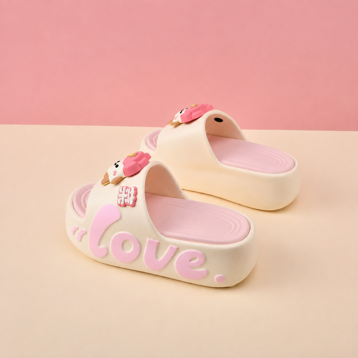 Casual Summer Cartoon Print Eva Slippers For Women