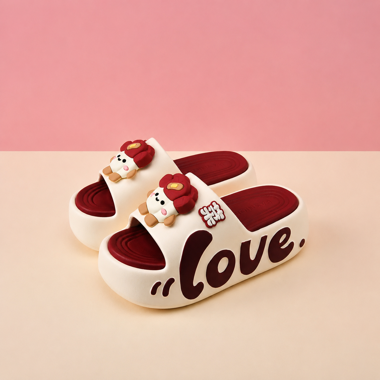 Casual Summer Cartoon Print Eva Slippers For Women