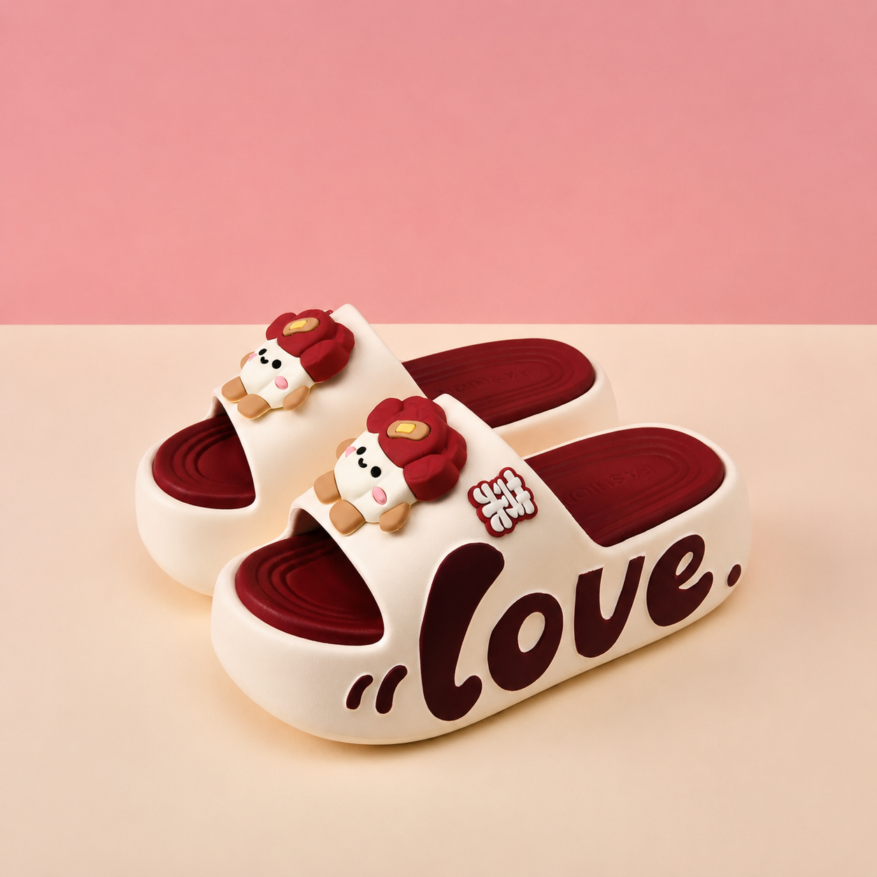 Casual Summer Cartoon Print Eva Slippers For Women