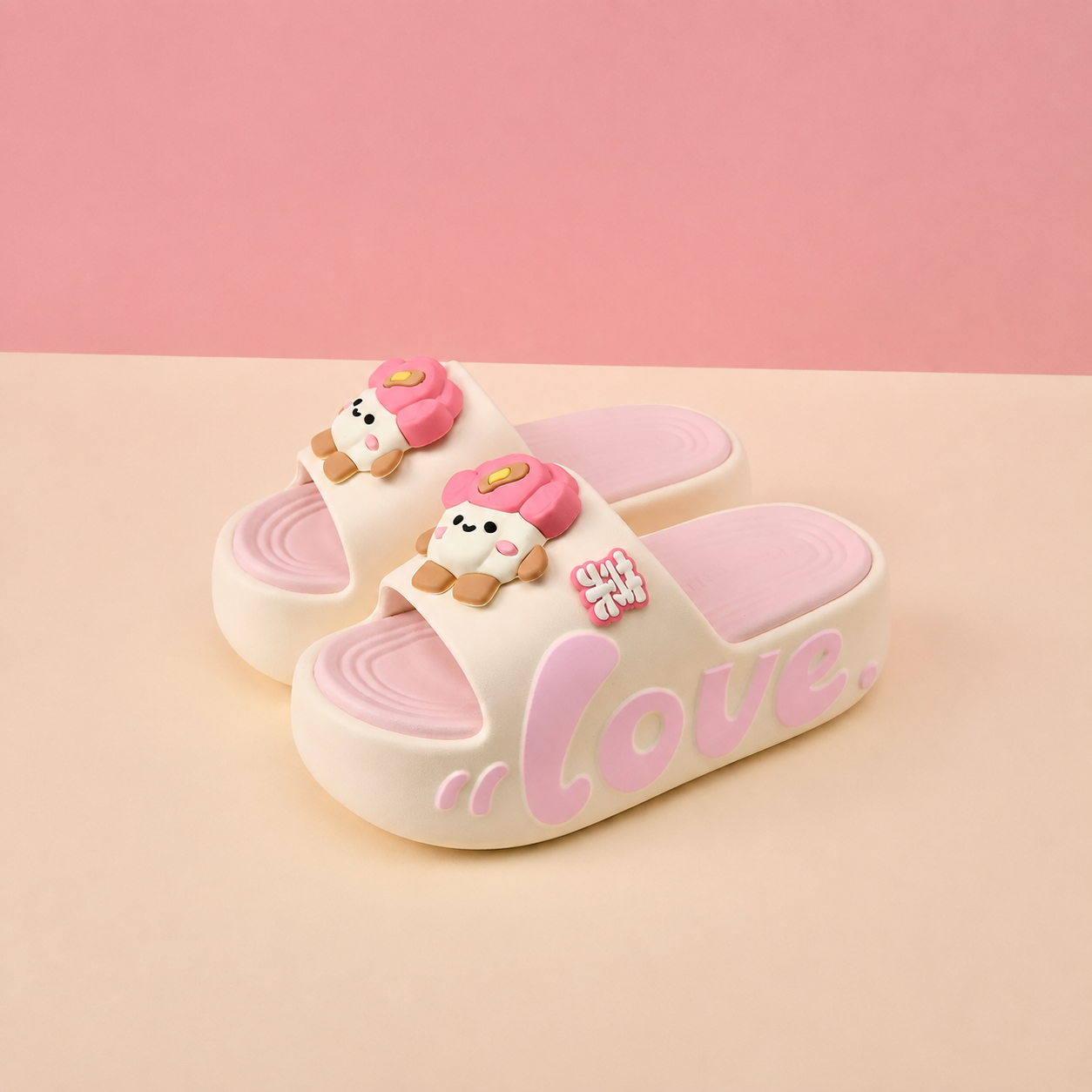 Casual Summer Cartoon Print Eva Slippers For Women