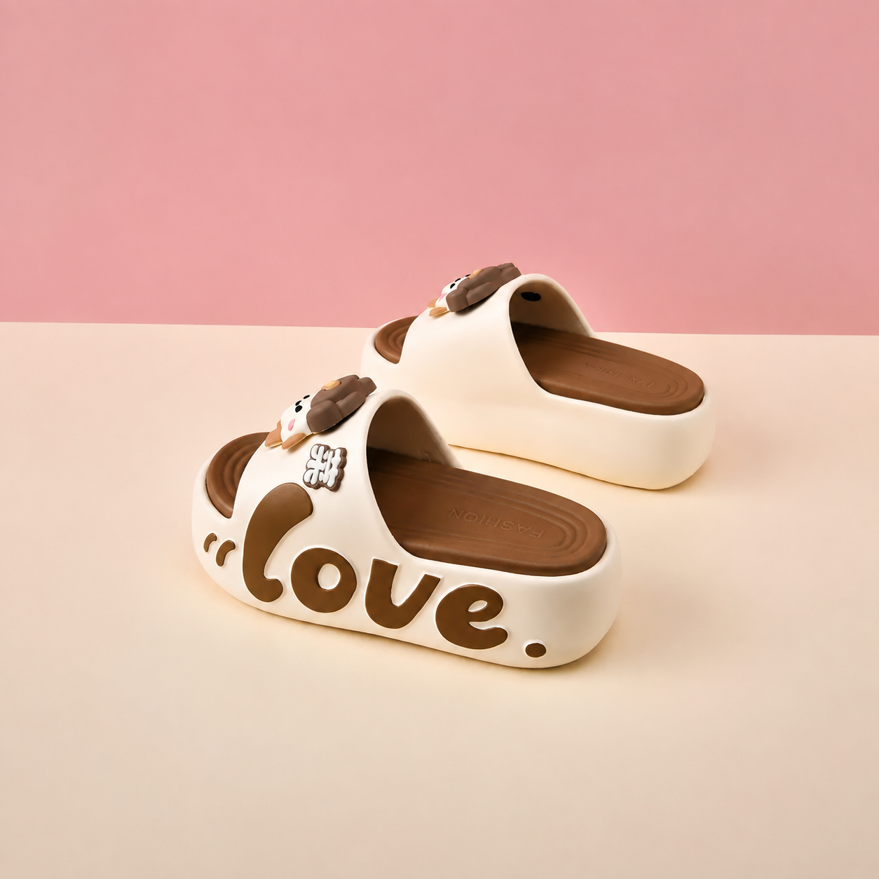 Casual Summer Cartoon Print Eva Slippers For Women